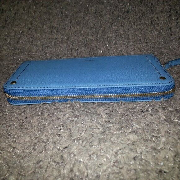 FOSSIL-TORI-Zip Clutch-Wallet-Caribbean Blue-New with Tag - Picture 4 of 6